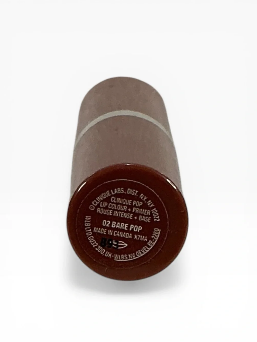 Clinique Clinique Pop Longwear Lipstick~ Bare Pop~ Nude Full size.